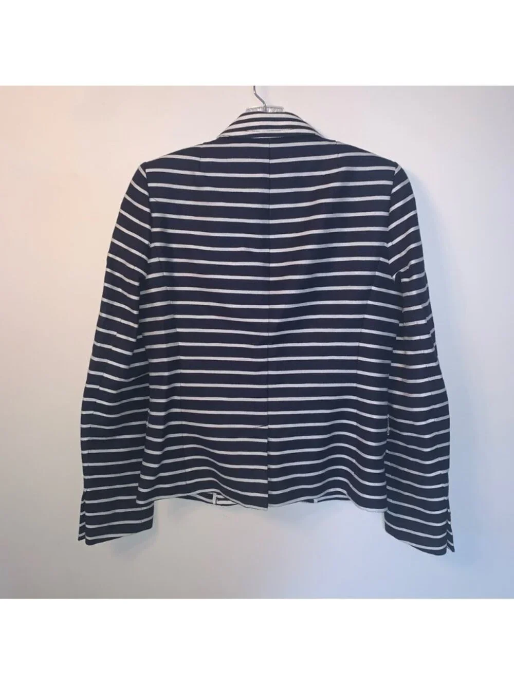 J.Crew Striped Schoolboy Blazer Blue White 4